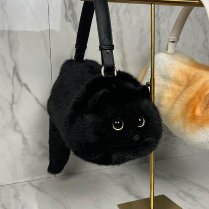 Furry Cat Hand Bag