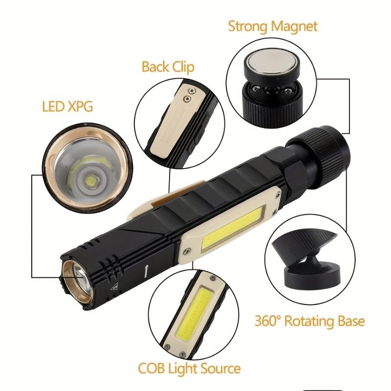 Magnetic 90 Degree Flashlight